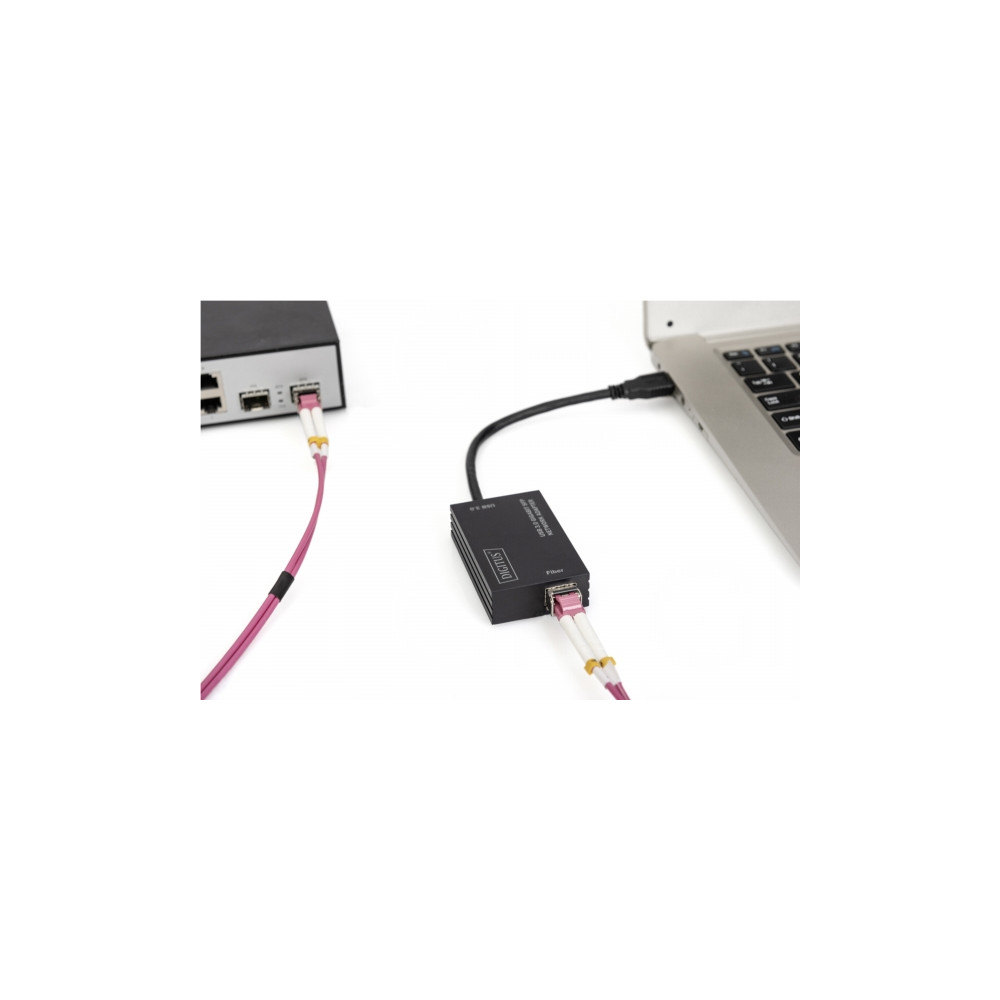 Produktbild för DIGITUS DN-3026 - nätverksadapter - USB 3.0 - Gigabit SFP x 1