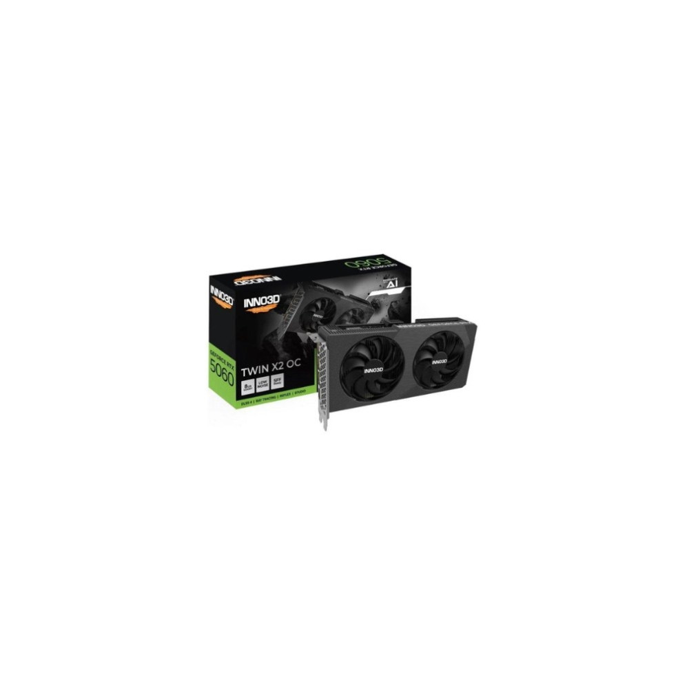 Produktbild för INNO3D GeForce RTX 5060 TWIN X2 OC V2, GeForce RTX 5060, 8 G...