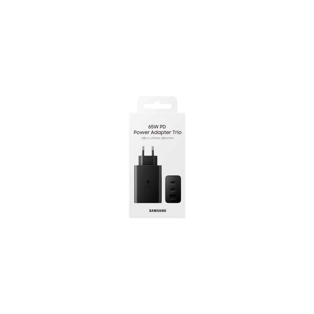 Produktbild för Samsung EP-T6530 strömadapter - 2 x USB-C, USB - 65 watt