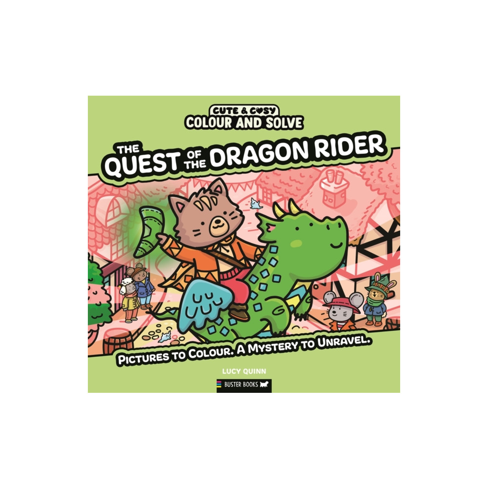 Produktbild för Colour and Solve: The Quest of the Dragon Rider (häftad, eng)