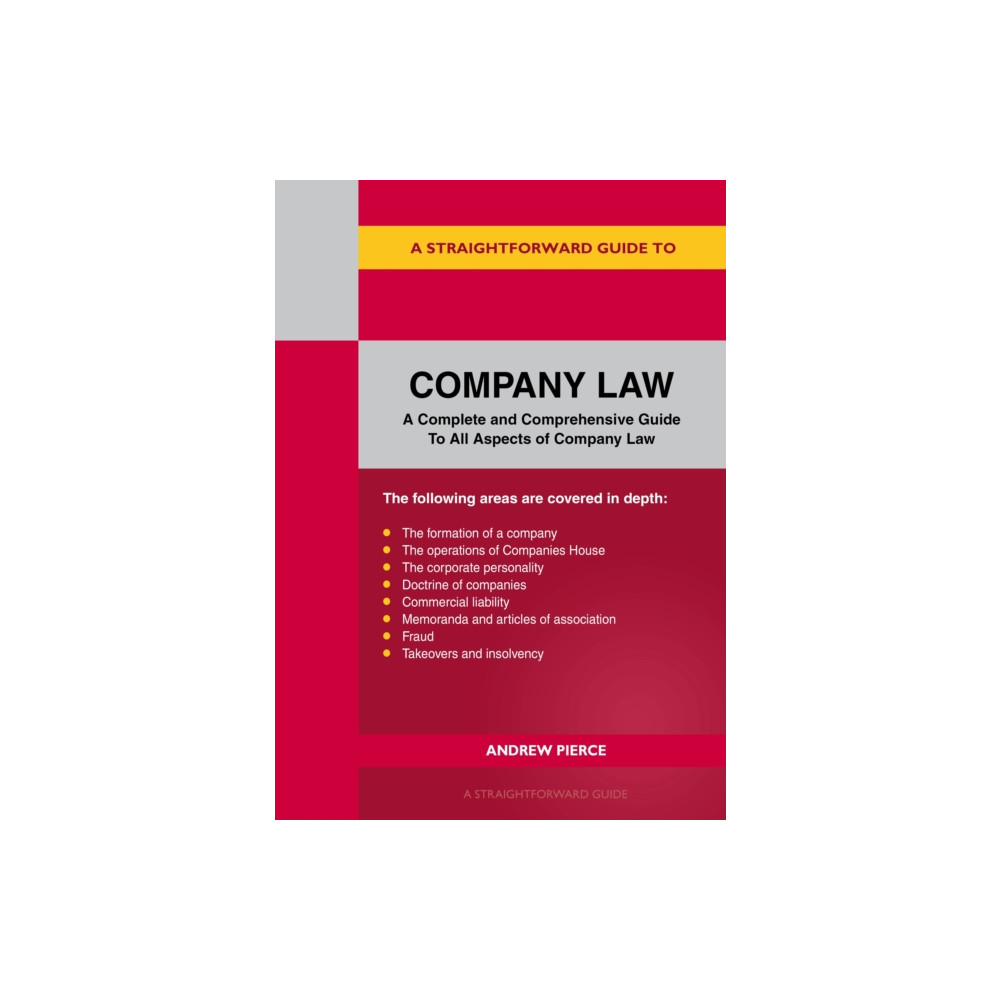 Produktbild för A Straightforward Guide to Company Law (häftad, eng)