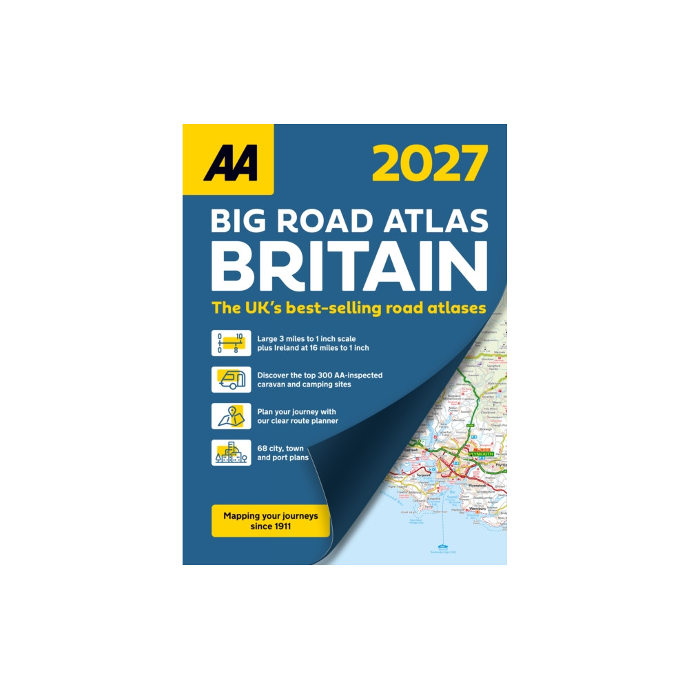 Produktbild för AA Big Road Atlas Britain 2027 (häftad, eng)