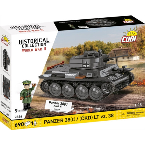 COBI TOYS 705 PCS HC WWII /2666/ PANZER 38(T)/(CKD) LT VZ