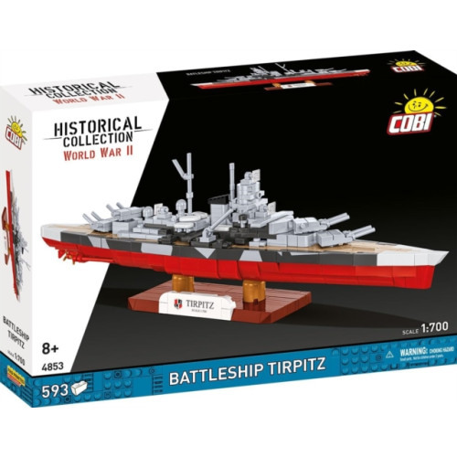 COBI TOYS 600  PCS HC WWII /4853/ Battleship TIRPITZ scale 1:700