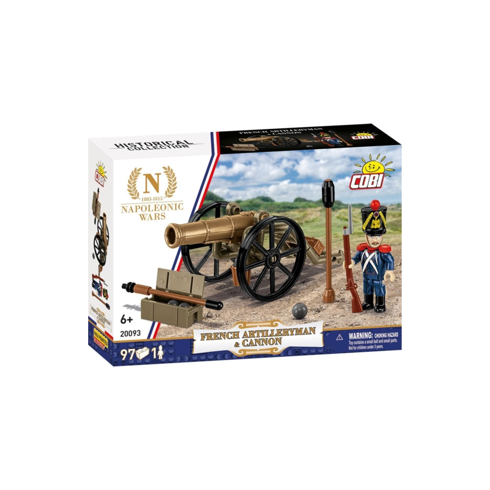 Produktbild för HC NW /20093/ FRENCH ARTILLERYMAN & CANNON 96 PCS