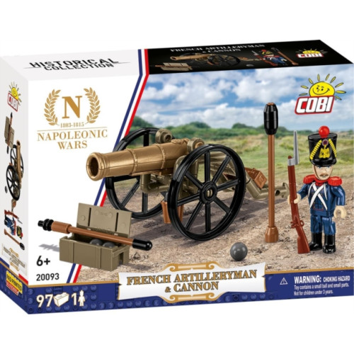 COBI TOYS HC NW /20093/ FRENCH ARTILLERYMAN & CANNON 96 PCS