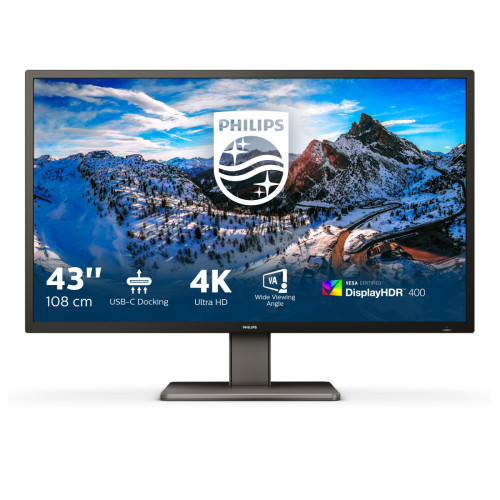 Philips Philips P Line 439P1/00 LED display 108 cm (42.5") 3840 x 2160 pixlar 4K Ultra HD Svart (Öppnad)