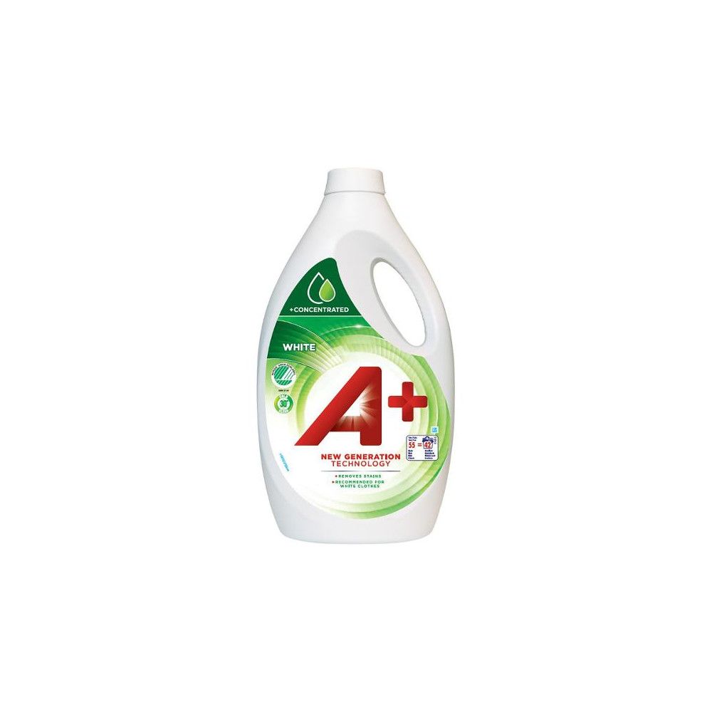 Produktbild för Tvättmedel A+ White 2,2L