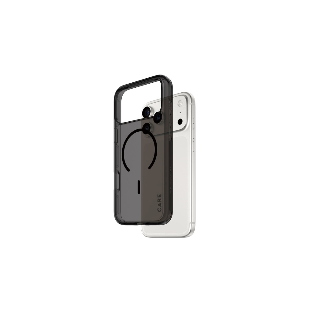 Produktbild för PanzerGlass CARE™ by ® Smokey Case w. Black MagSafe iPhone 1...