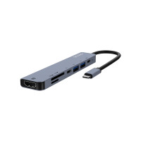 Produktbild för Savio SAVIO AK-71 USB-C HUB