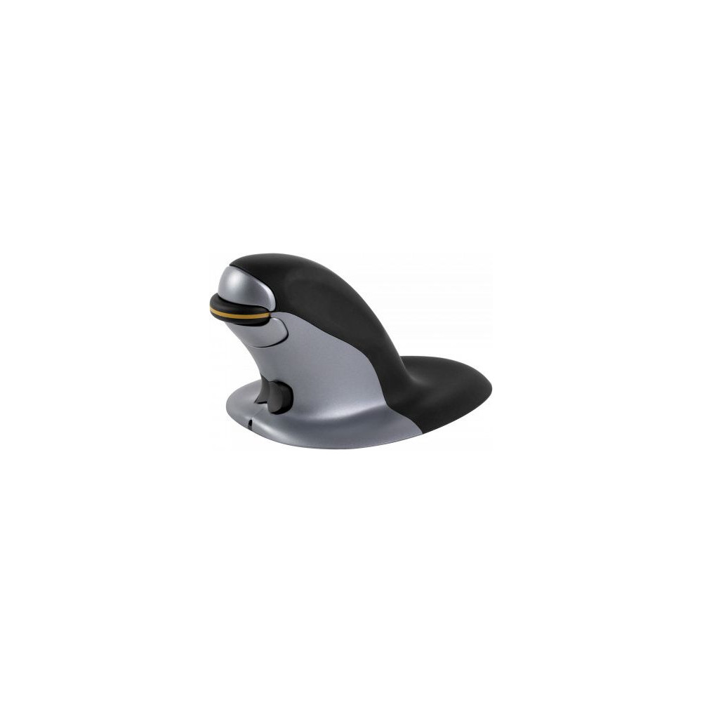 Produktbild för Fellowes Penguin Large - vertikal mus - 2.4 GHz - svart, silver