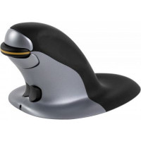 Produktbild för Fellowes Penguin Large - vertikal mus - 2.4 GHz - svart, silver