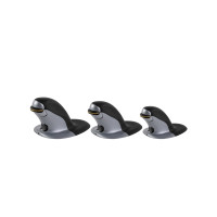 Produktbild för Fellowes Penguin Large - vertikal mus - 2.4 GHz - svart, silver