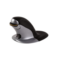 Produktbild för Fellowes Penguin Large - vertikal mus - 2.4 GHz - svart, silver