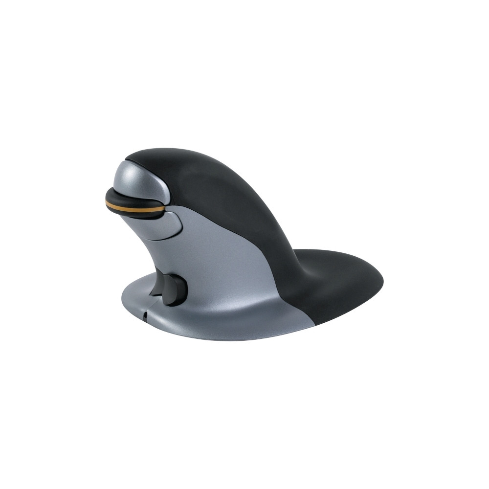 Produktbild för Fellowes Penguin Large - vertikal mus - 2.4 GHz - svart, silver