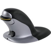 Produktbild för Fellowes Penguin Large - vertikal mus - 2.4 GHz - svart, silver