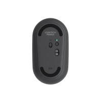 Produktbild för Logitech Pebble M350 - mus - 2.4 GHz, Bluetooth - grafit