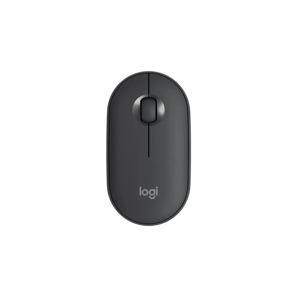 Produktbild för Logitech Pebble M350 - mus - 2.4 GHz, Bluetooth - grafit