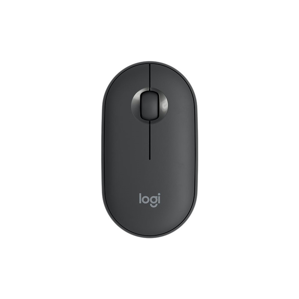 Produktbild för Logitech Pebble M350 - mus - 2.4 GHz, Bluetooth - grafit