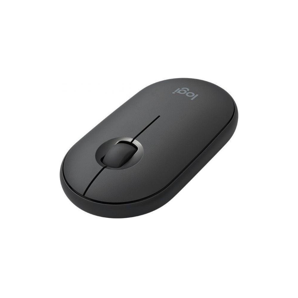 Produktbild för Logitech Pebble M350 - mus - 2.4 GHz, Bluetooth - grafit