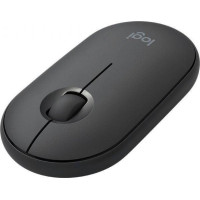 Produktbild för Logitech Pebble M350 - mus - 2.4 GHz, Bluetooth - grafit