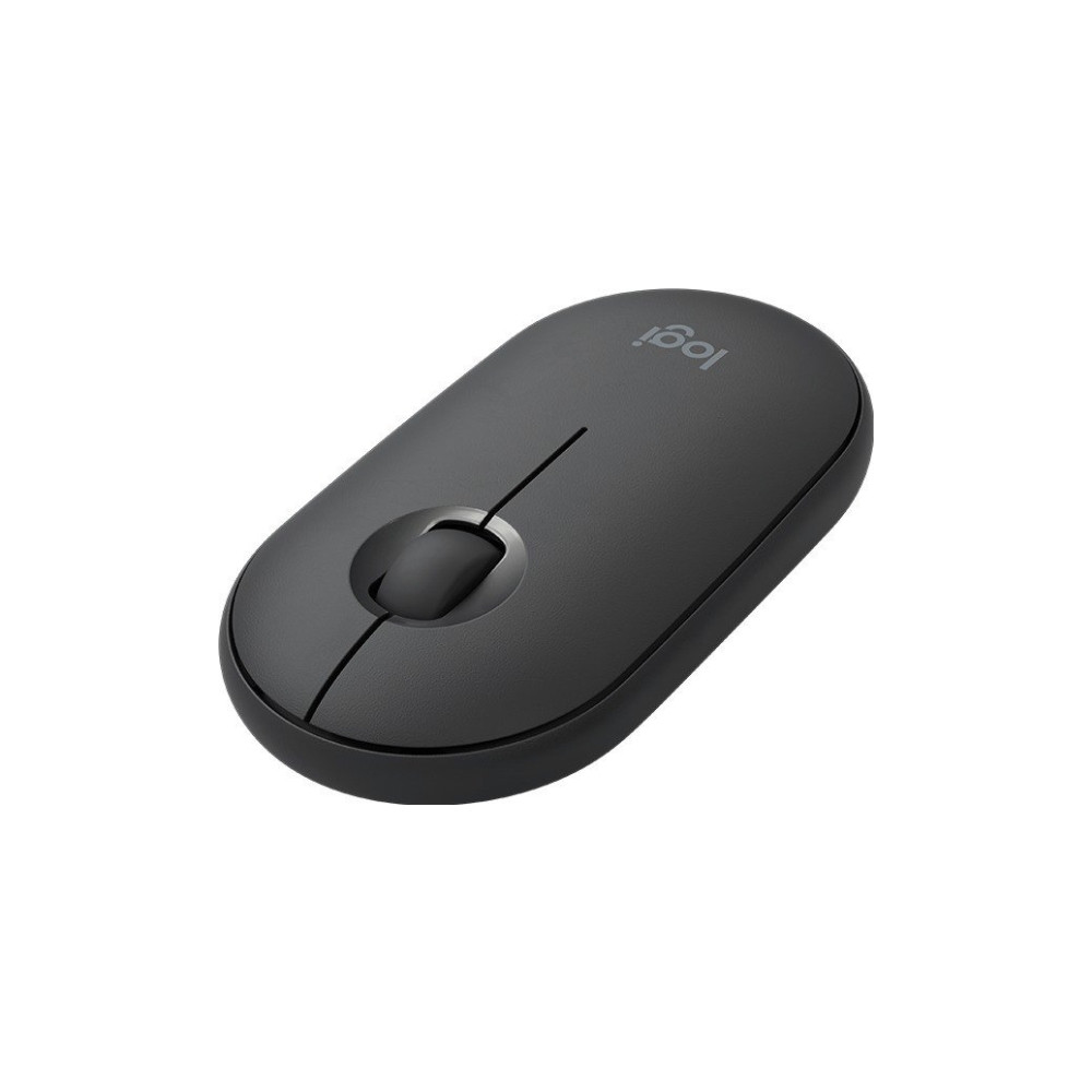 Produktbild för Logitech Pebble M350 - mus - 2.4 GHz, Bluetooth - grafit