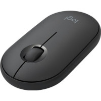 Produktbild för Logitech Pebble M350 - mus - 2.4 GHz, Bluetooth - grafit