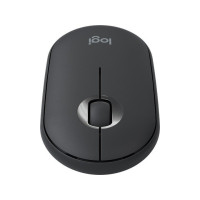 Produktbild för Logitech Pebble M350 - mus - 2.4 GHz, Bluetooth - grafit