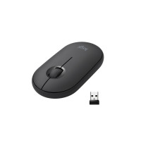 Produktbild för Logitech Pebble M350 - mus - 2.4 GHz, Bluetooth - grafit