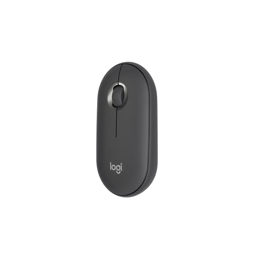 Produktbild för Logitech Pebble M350 - mus - 2.4 GHz, Bluetooth - grafit