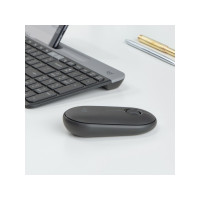 Produktbild för Logitech Pebble M350 - mus - 2.4 GHz, Bluetooth - grafit