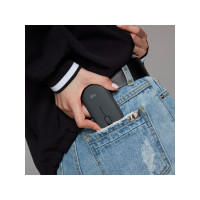 Produktbild för Logitech Pebble M350 - mus - 2.4 GHz, Bluetooth - grafit