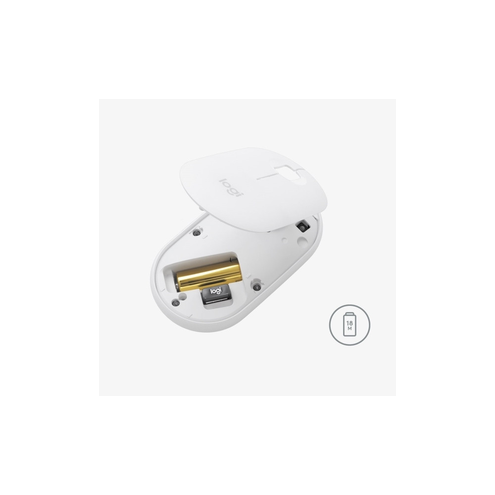Produktbild för Logitech Pebble M350 - mus - 2.4 GHz, Bluetooth - grafit