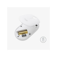 Produktbild för Logitech Pebble M350 - mus - 2.4 GHz, Bluetooth - grafit