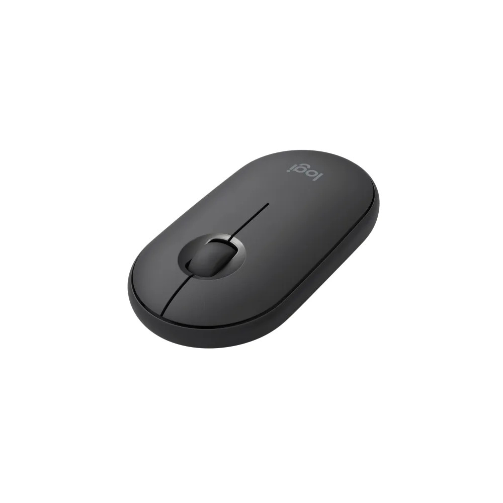 Produktbild för Logitech Pebble M350 - mus - 2.4 GHz, Bluetooth - grafit