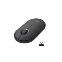 Produktbild för Logitech Pebble M350 - mus - 2.4 GHz, Bluetooth - grafit