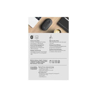 Produktbild för Logitech Pebble M350 - mus - 2.4 GHz, Bluetooth - grafit