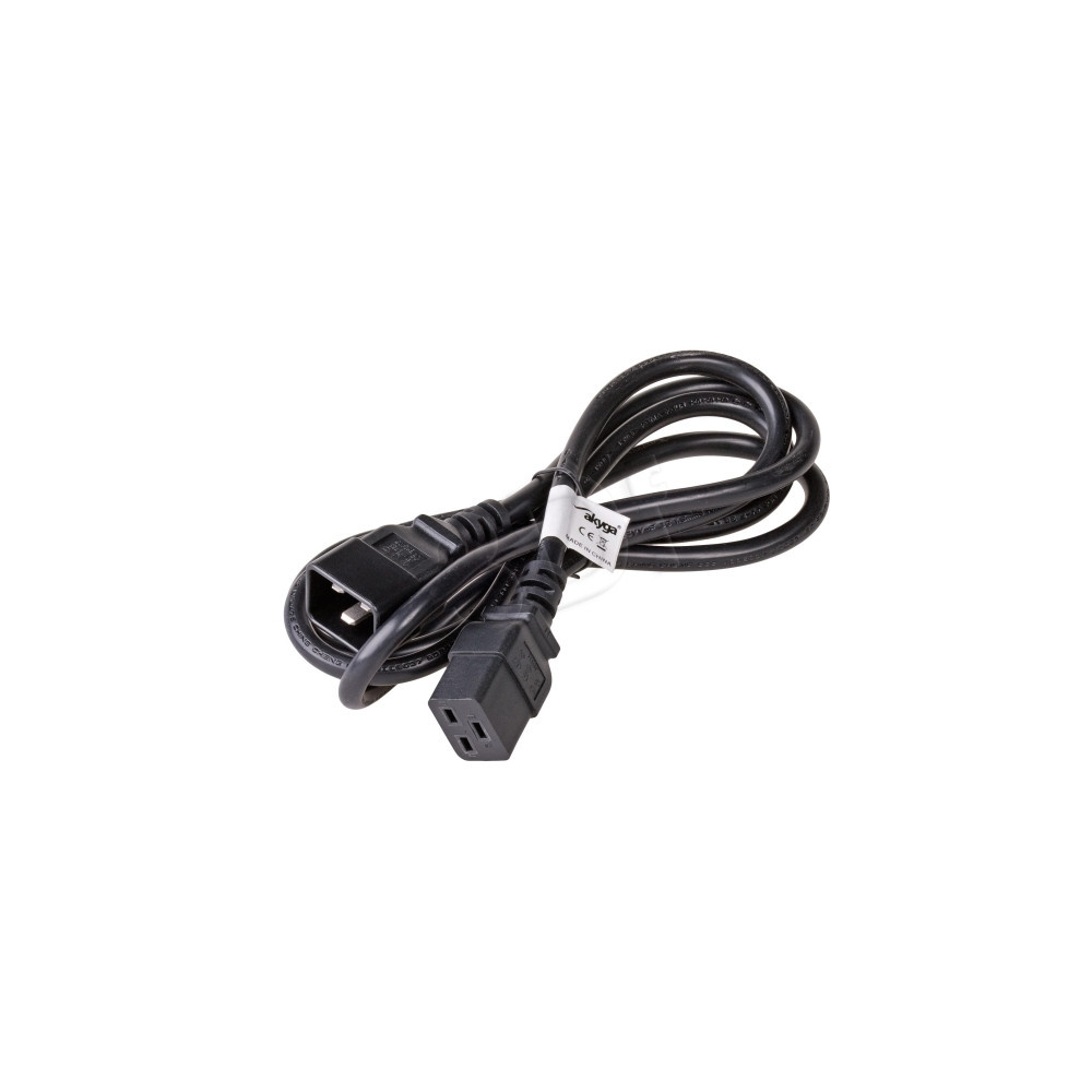 Produktbild för Akyga AK-UP-03 - strömkabel - IEC 60320 C20 till IEC 60320 C19 - 1.8 m