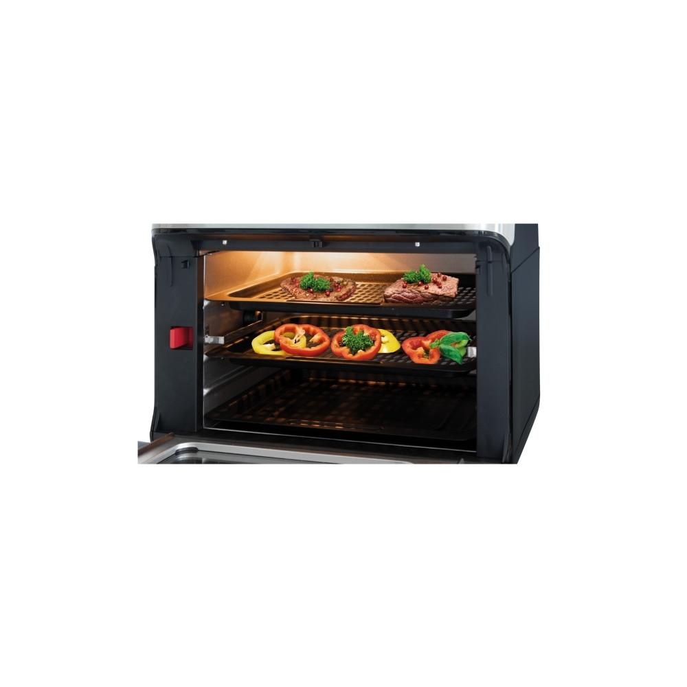 Produktbild för ProfiCook PC-FR 1200 H - varmluftsfritös - rostfritt stål/svart