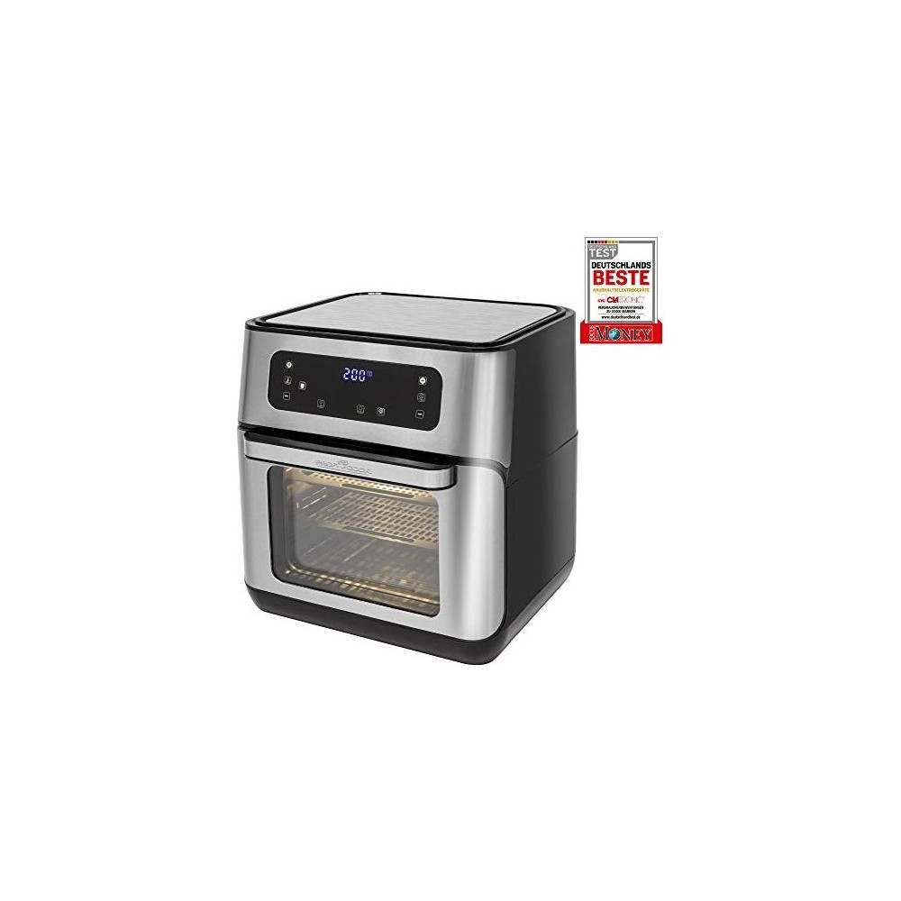Produktbild för ProfiCook PC-FR 1200 H - varmluftsfritös - rostfritt stål/svart