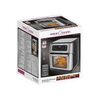 Produktbild för ProfiCook PC-FR 1200 H - varmluftsfritös - rostfritt stål/svart
