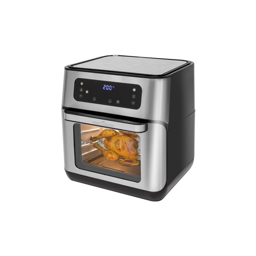 Produktbild för ProfiCook PC-FR 1200 H - varmluftsfritös - rostfritt stål/svart