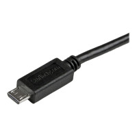Produktbild för StarTech.com Kort Micro USB-kabel - 15 cm - USB-kabel - mikro-USB typ B till USB - 15 cm