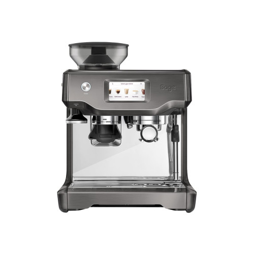 Sage Sage SES880BST4EEU1 the Barista Touch - automatisk kaffekokare med mjölkskummare - svart rostfritt stål