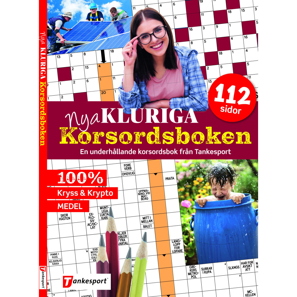 Produktbild för Nya kluriga korsordsboken (bok, danskt band)