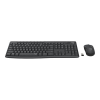 Produktbild för Logitech MK295 Silent - sats med tangentbord och mus - QWERTZ - tysk - grafit Inmatningsenhet