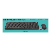Produktbild för Logitech MK295 Silent - sats med tangentbord och mus - QWERTZ - tysk - grafit Inmatningsenhet