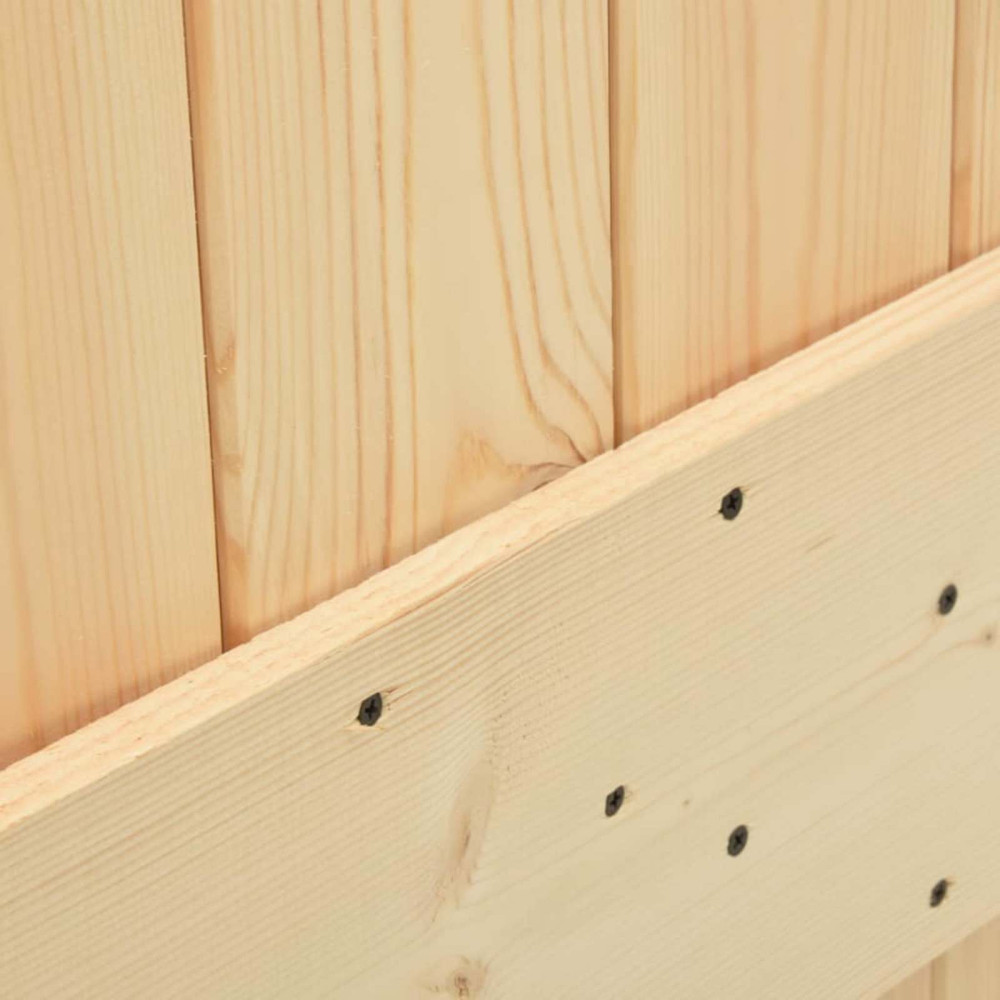 Produktbild för Dörr NARVIK Naturfärg 80 x 210 cm Massiv furuträdörr