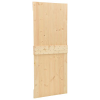 Produktbild för Dörr NARVIK Naturfärg 100 x 210 cm Massiv furuträdörr