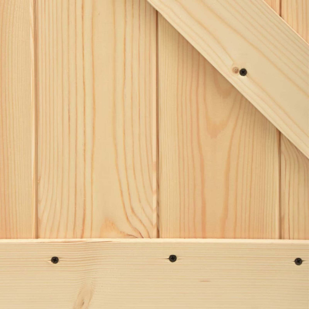 Produktbild för Dörr NARVIK Naturfärg 100 x 210 cm Massiv furuträdörr